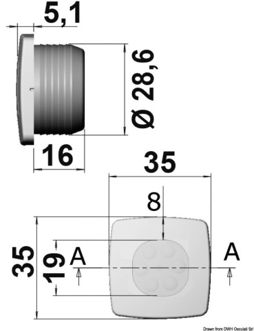 LUCE DI CORTESIA CONSTELLA 12/24V BLU